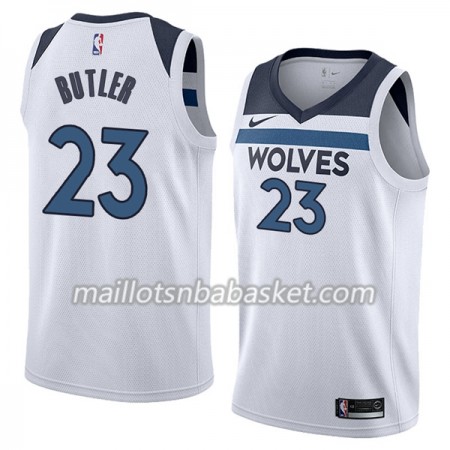 Maillot Homme Minnesota Timberwolves Jimmy Butler 23 Nike 2017-18 Blanc Swingman